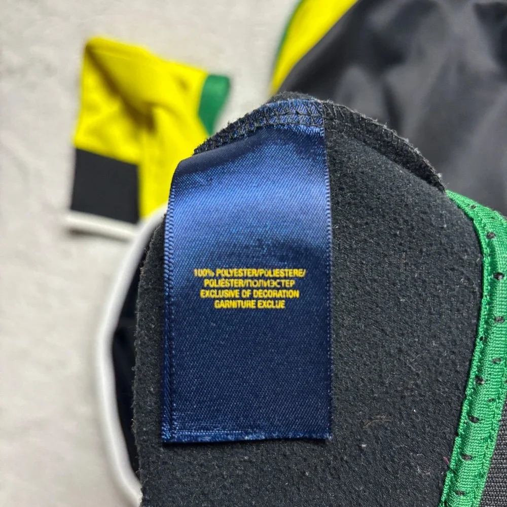Polo Ralph Lauren Track Jacket Youth XL Full Zip Fleece Big Pony‎ Brazil Y2K